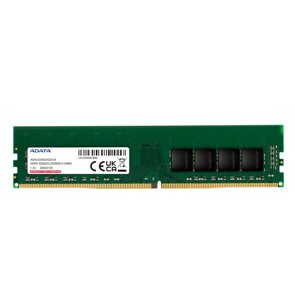 رم دسکتاپ تک کاناله 3200 مگاهرتز CL22 ای دیتا مدل U-DIMM ظرفیت 16 گیگابایت