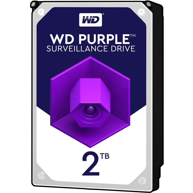 هارد دیسک اینترنال وسترن دیجیتال با رابط SATA 3.0 مدل WD 2TB Purple 64MB SATA 6Gb/s ظرفیت 2 ترابایت