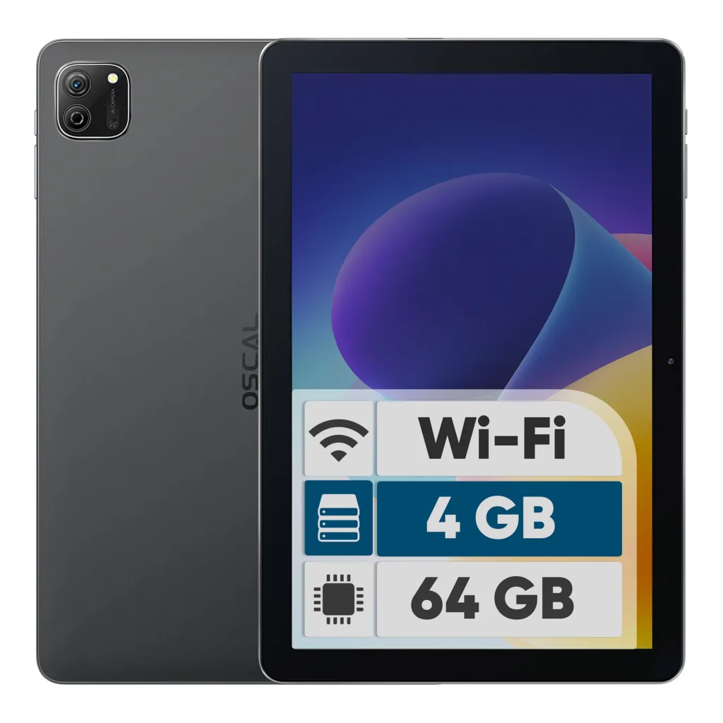 تبلت 10.1 اینچ بلک ویو مدل Oscal Pad 70 Wi-Fi با ظرفیت 64 گیگابایت و رم 4 گیگابایت، رزولوشن دوربین 13 مگاپیکسل