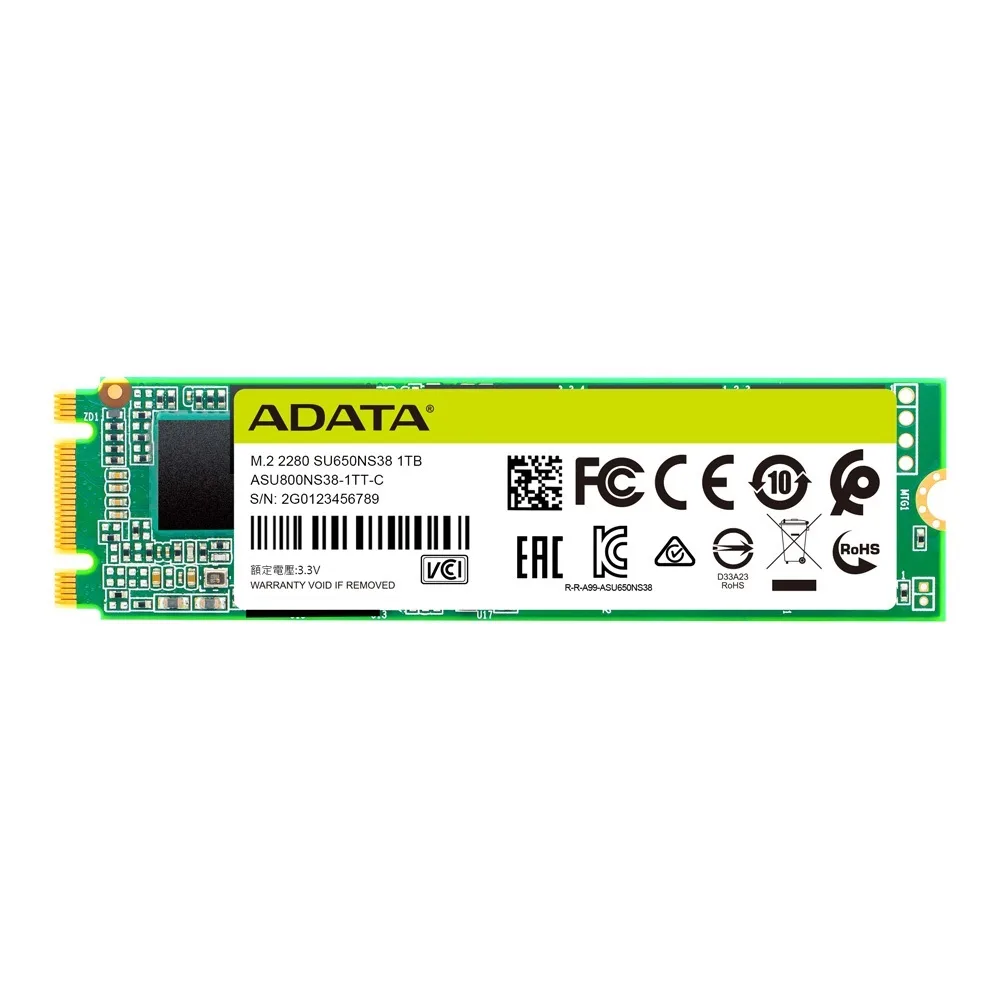 اس اس دی اینترنال SATA III ای دیتا مدل SU650 M.2 2280 ظرفیت 1 ترابایت