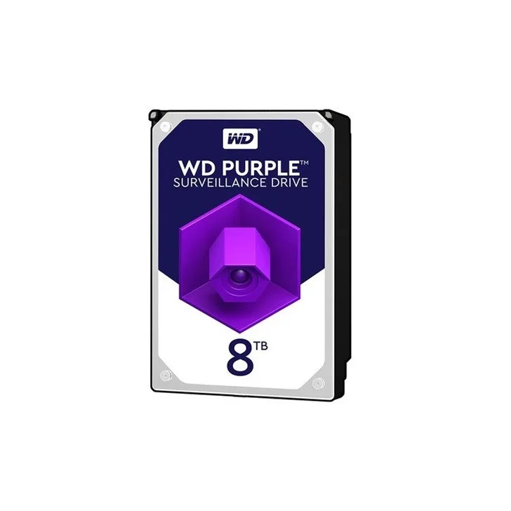 هارد دیسک اینترنال وسترن دیجیتال با رابط SATA 3.0 مدل WD 8TB Purple 256MB SATA 6Gb/s ظرفیت 8 ترابایت