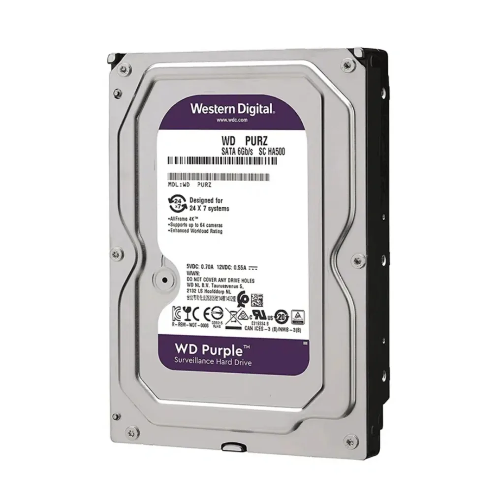 هارد دیسک اینترنال وسترن دیجیتال با رابط SATA 3.0 مدل Wd500purz ظرفیت 500 گیگابایت