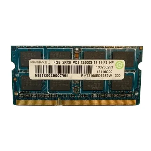 رم لپ تاپ DDR3 تک کاناله 1600 مگاهرتز رامکسل مدل PC3 ظرفیت 4 گیگابایت
