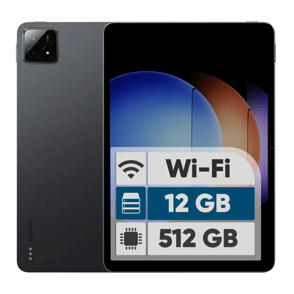 تبلت ۱۲.۴ اینچ شیائومی مدل Pad 6S Pro ظرفیت 512 گیگابایت و رم 12 گیگابایت