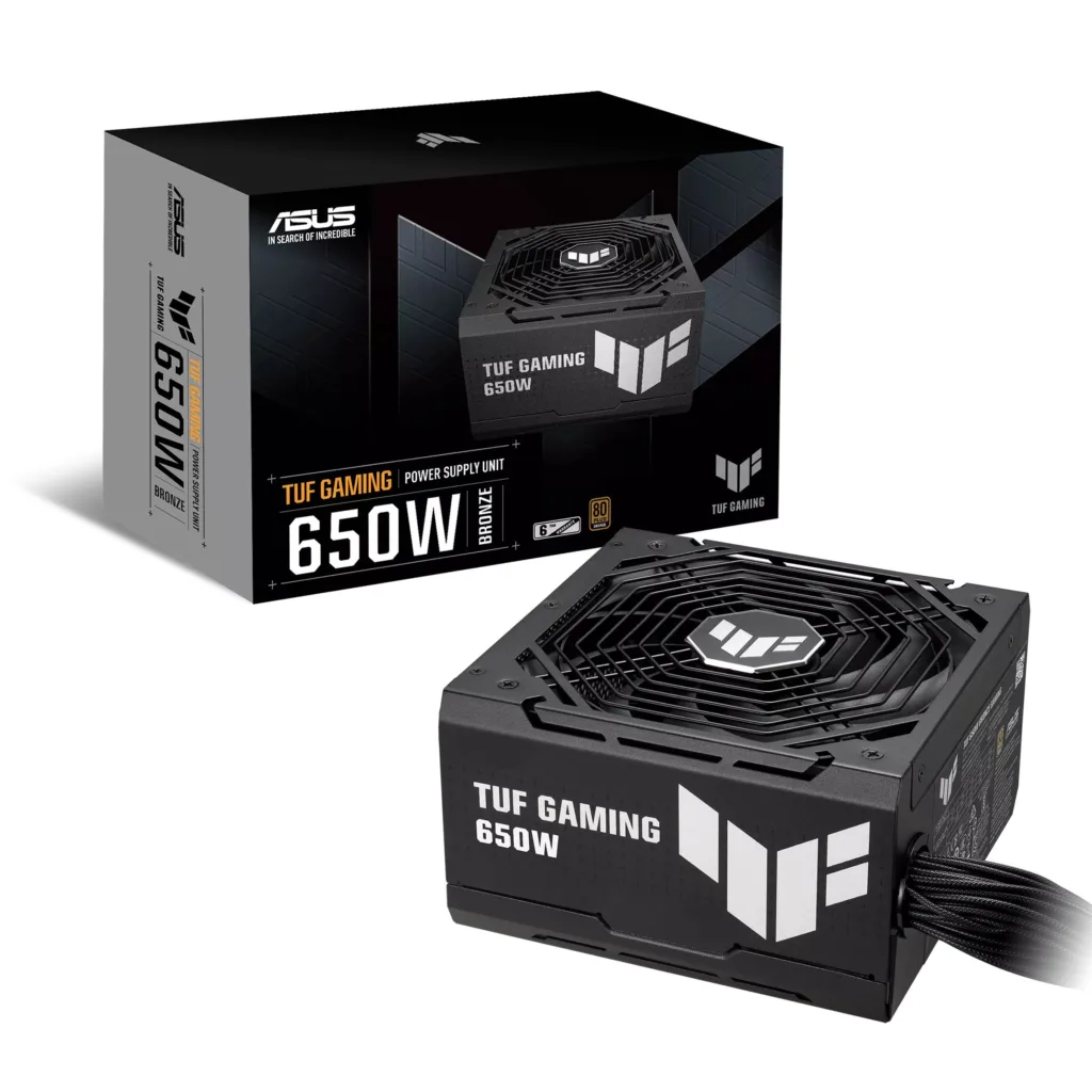منبع تغذیه کامپیوتر 650 وات ایسوس مدل TUF-GAMING 650 ‌Bronze
