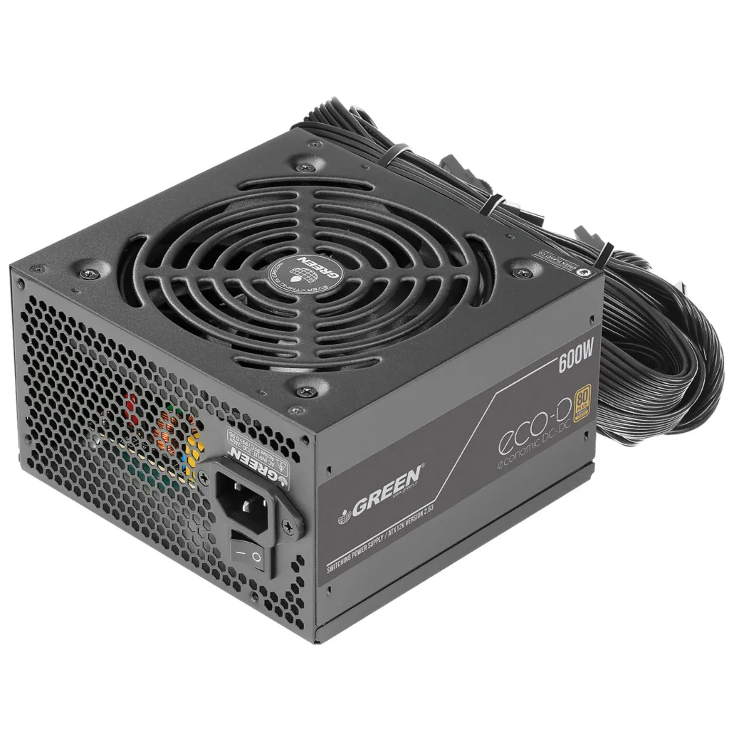 منبع تغذیه کامپیوتر 600 وات گرین مدل GP600A-ECO D