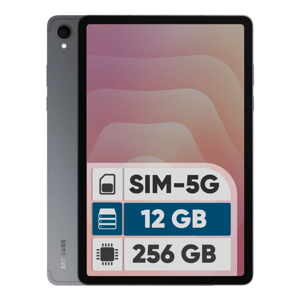 تبلت ۱۱ اینچ سامسونگ مدل Galaxy Tab S11 ظرفیت 256 گیگابایت و رم 12 گیگابایت، قابلیت پشتیبانی از سیم کارت، رزولوشن دوربین ۱۳ مگاپیکسل، پشتیبانی از قلم و کیبورد
