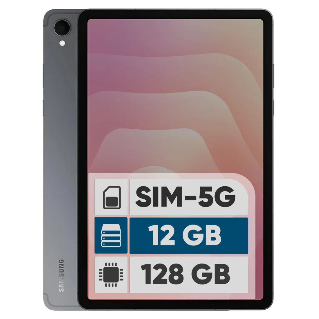 تبلت ۱۱ اینچ سامسونگ مدل Galaxy Tab S11 5G ظرفیت 128 گیگابایت و رم 12 گیگابایت، قابلیت پشتیبانی از سیم کارت، رزولوشن دوربین ۱۳ مگاپیکسل، پشتیبانی از قلم و کیبورد