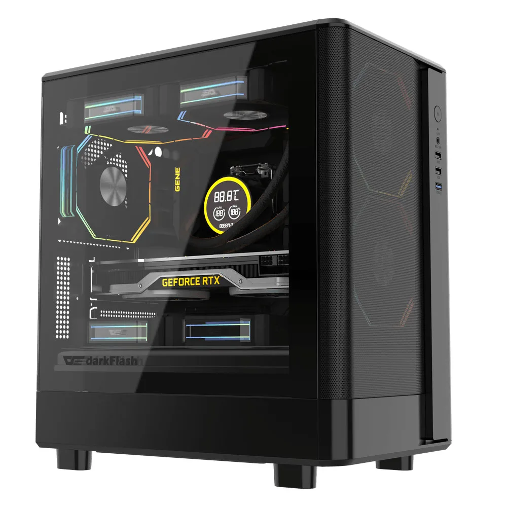 کیس کامپیوتر دارک فلش مدل گیمینگ کد DB330M MESH
