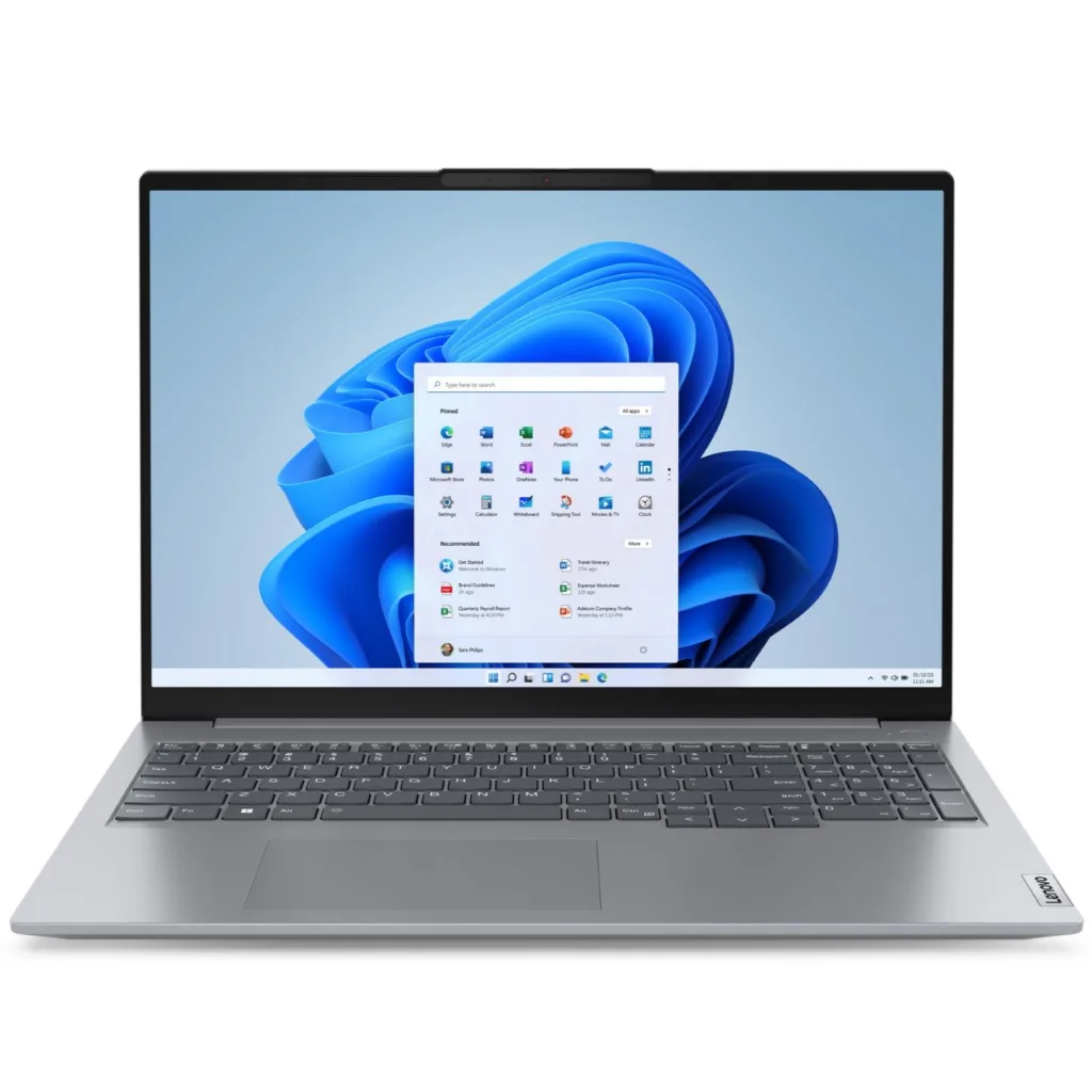 لپ تاپ 16 اینچی لنوو مدل ThinkBook 16 G6 IRL-i3 1315U-8GB DDR5 5200MHz-512GB SSD-IPS-Backlit-Fingerprint