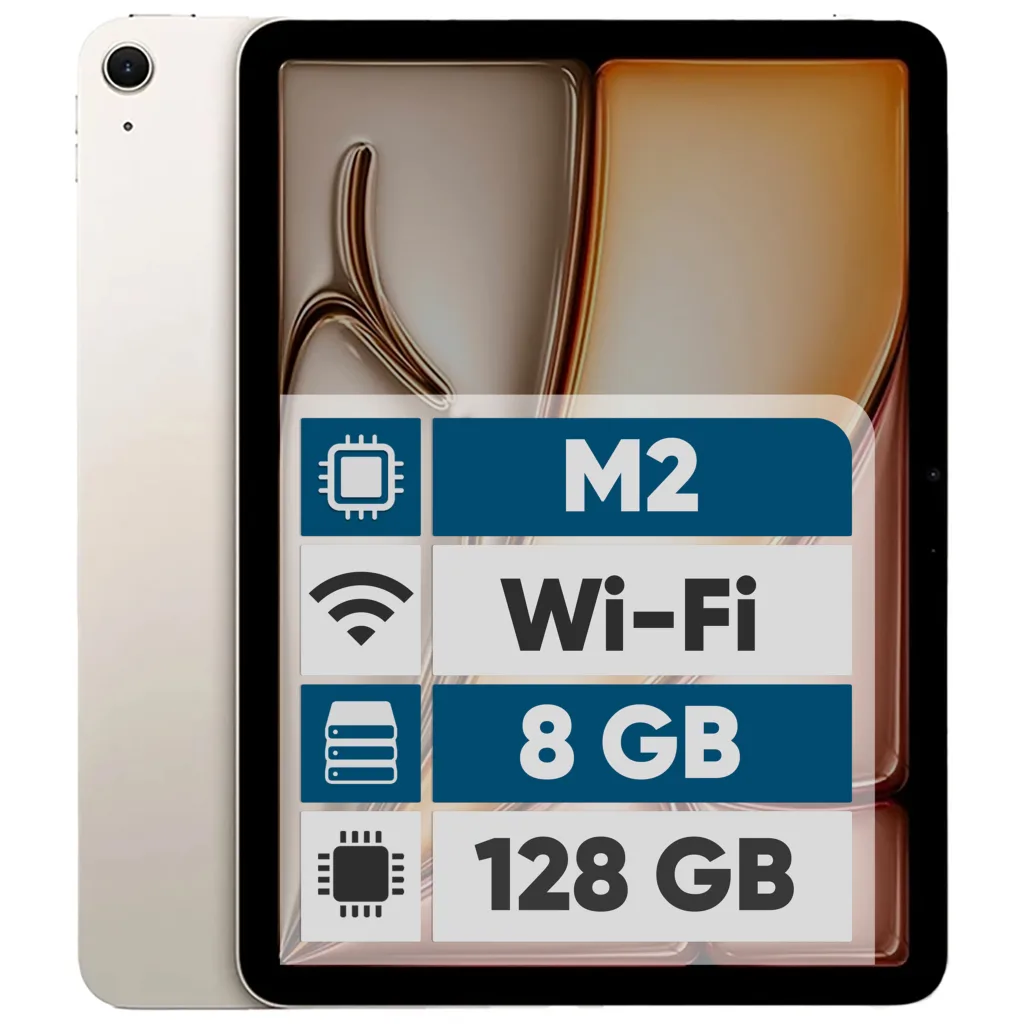تبلت 11 اینچ اپل مدل iPad Air 2024 M2 Wi-Fi ظرفیت 128 گیگابایت و رم 8 گیگابایت