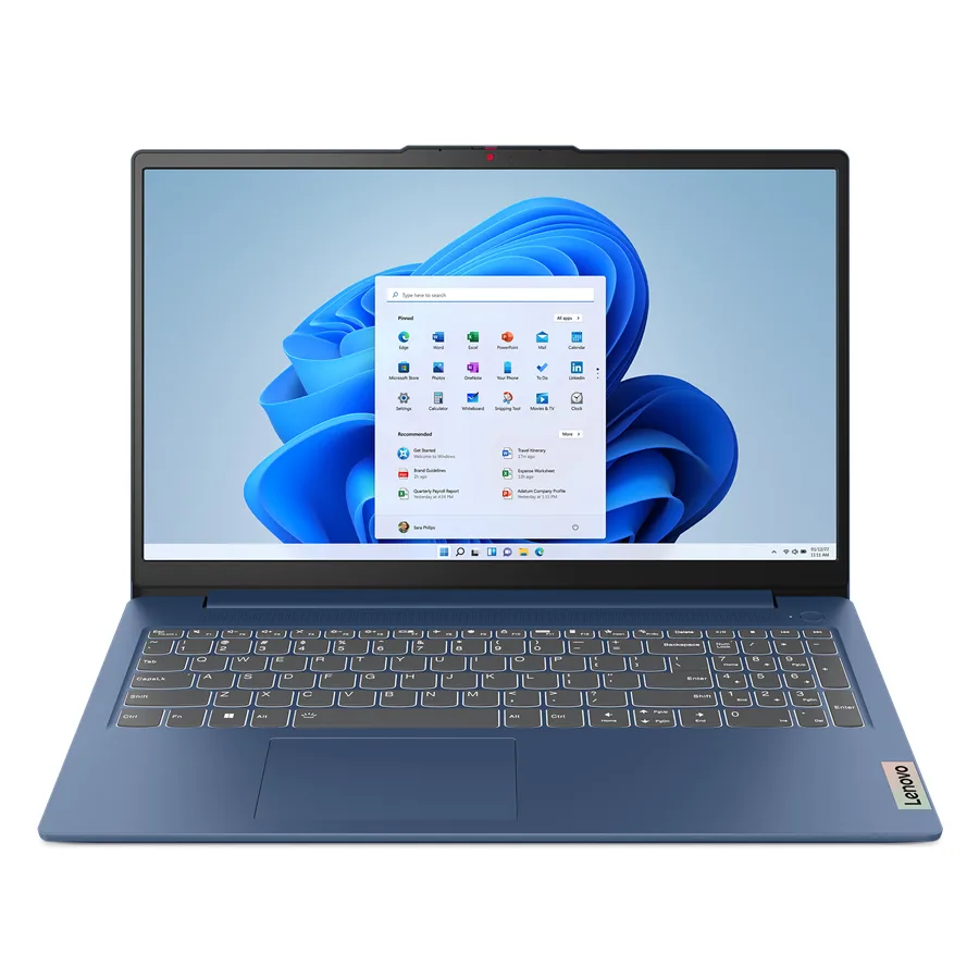 لپ تاپ 15.6 اینچی لنوو مدل Ideapad slim 3 15AMN8-R5 7520U-8GB DDR5 5500MHz-512GB SSD-W