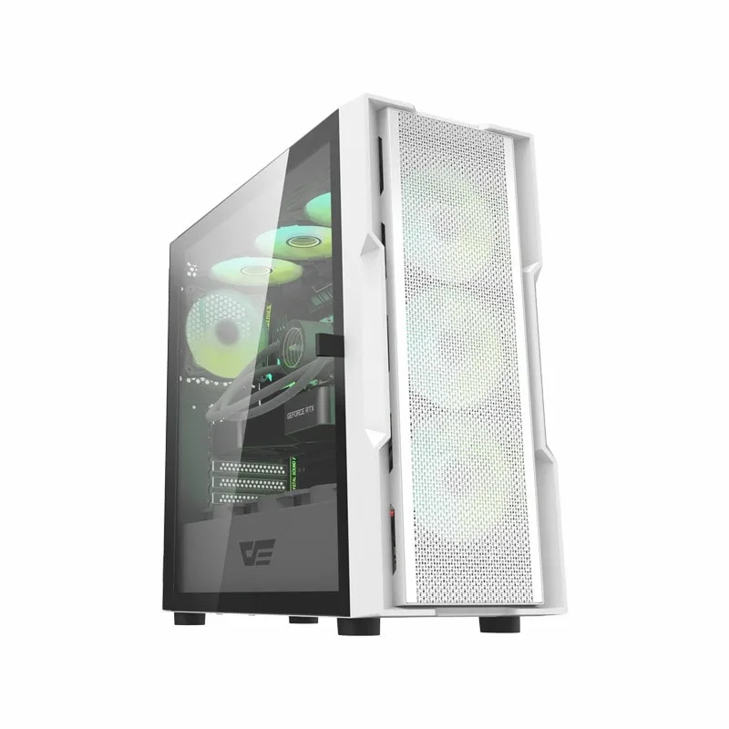 کیس کامپیوتر گیمینگ دارک فلش مدل DK431 Mesh WH