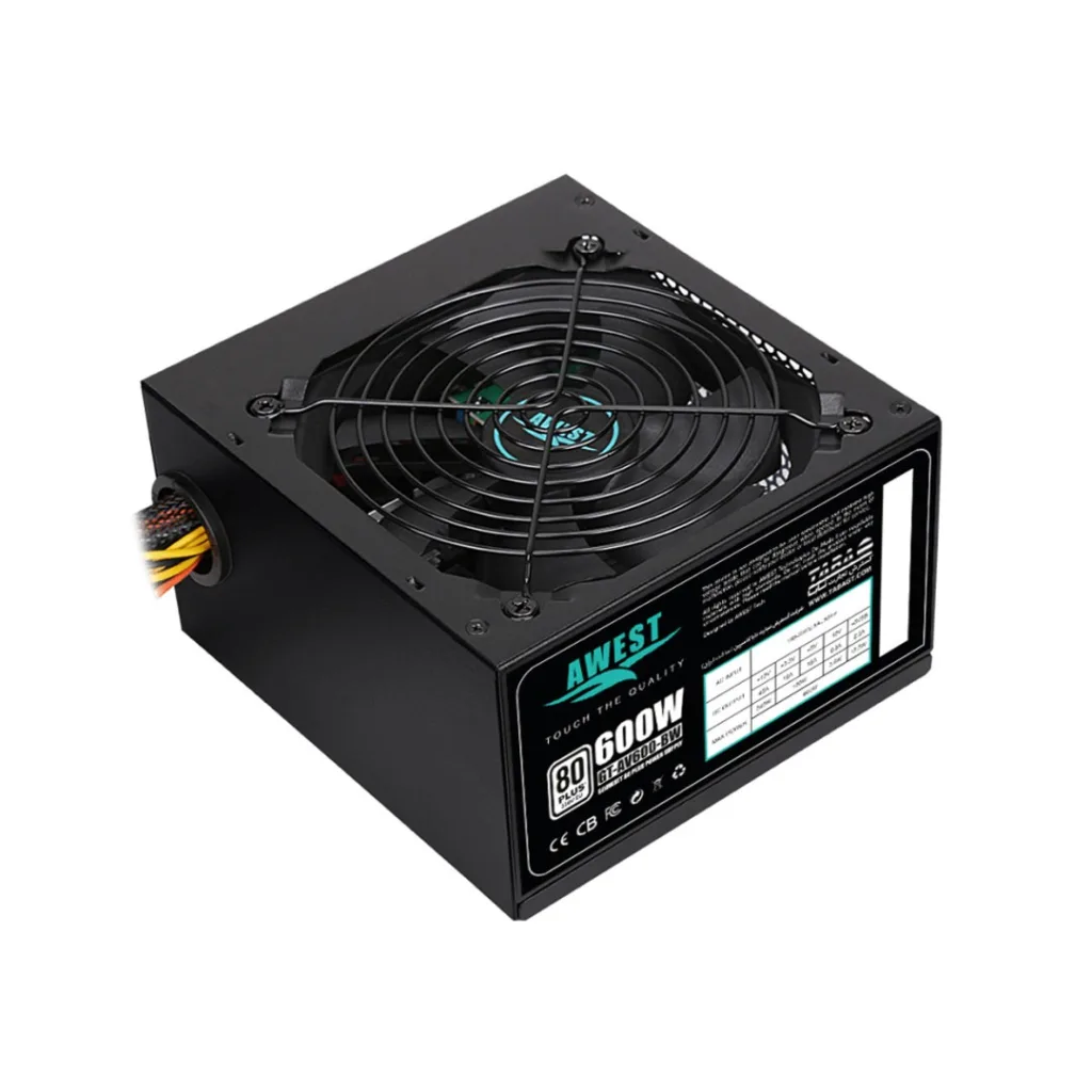 منبع تغذیه کامپیوتر 600 وات اوست مدل AWEST 600W