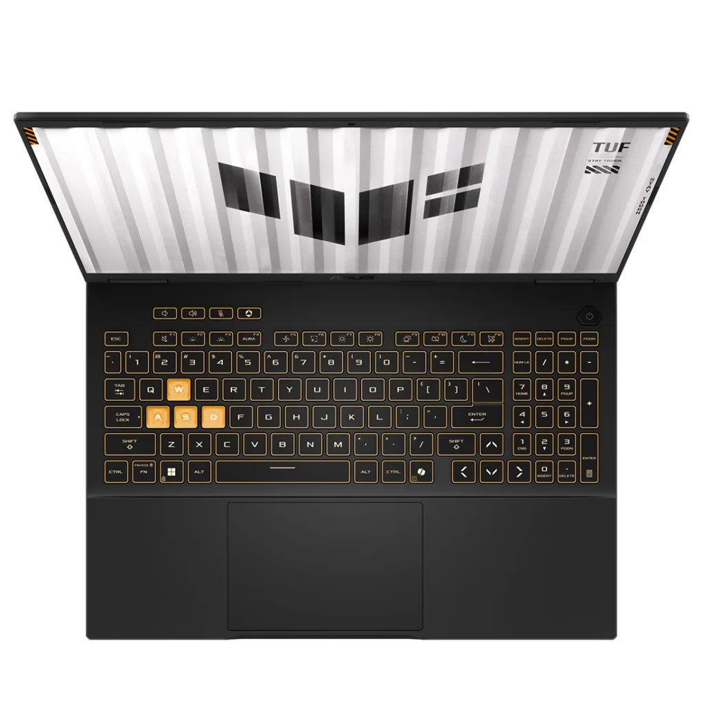 لپ تاپ 16 اینچی ایسوس مدل TUF Gaming F16 FX608JMR-F16I75060-i7 14650HX-RTX5060 8GB-32GB DDR5 5600MHz-1TB SSD-FHD 165Hz-W