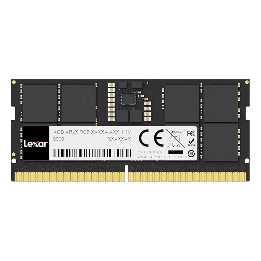 رم لپ‌تاپ DDR5 تک کاناله 5600 مگاهرتز CL46 لکسار مدل 262PIN ظرفیت 16 گیگابایت