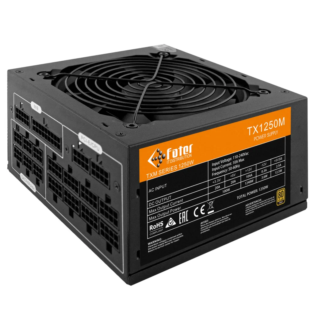منبع تغذیه کامپیوتر فاطر مدل TX1250M