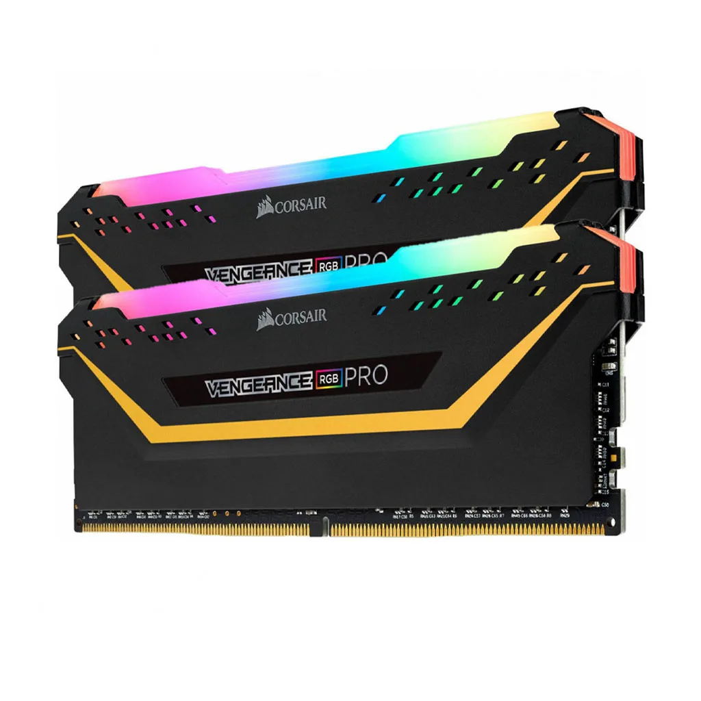 رم دسکتاپ DDR4 دو کاناله 3200 مگاهرتز CL16 کورسیر مدل VENGEANCE RGB Pro TUF Edition ظرفیت 32 گیگابایت