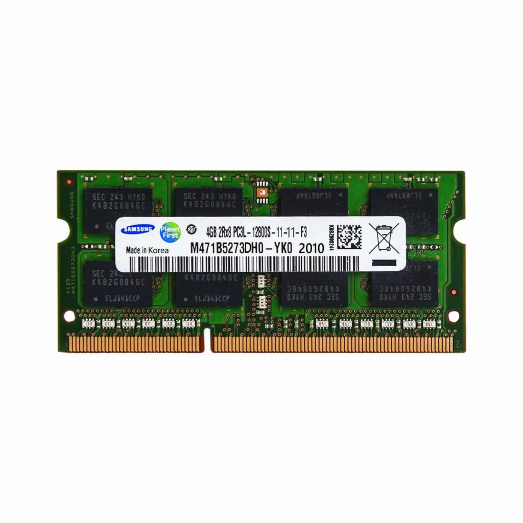 رم لپ تاپ DDR3L تک کاناله 1600 مگاهرتز CL11 سامسونگ مدل PC3L ظرفیت 4 گیگابایت