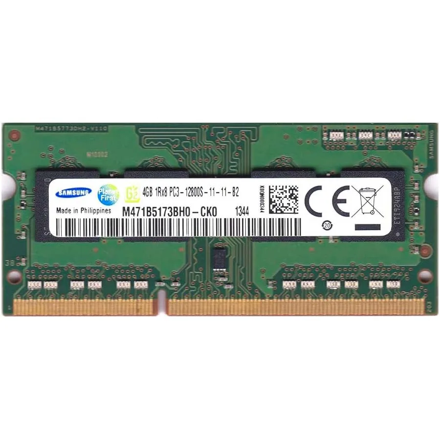 رم لپ تاپ DDR3 تک کاناله 1600 مگاهرتز سامسونگ مدل M471B5173BH0-CK0 ظرفیت 4 گیگابایت