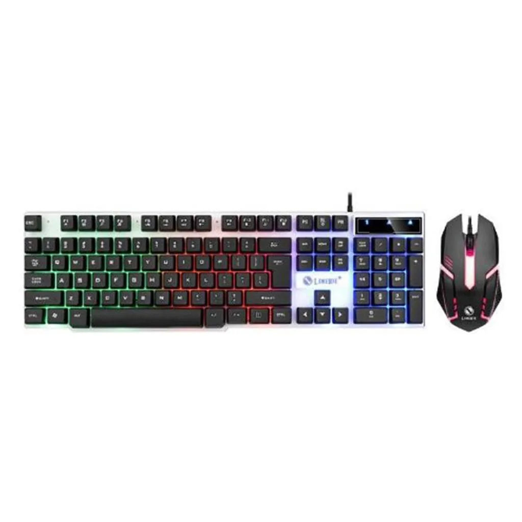 کیبورد و ماوس گیمینگ لایماید مدل GTX-300، سوئیچ ممبران، Full-size، نورپردازی LED RGB