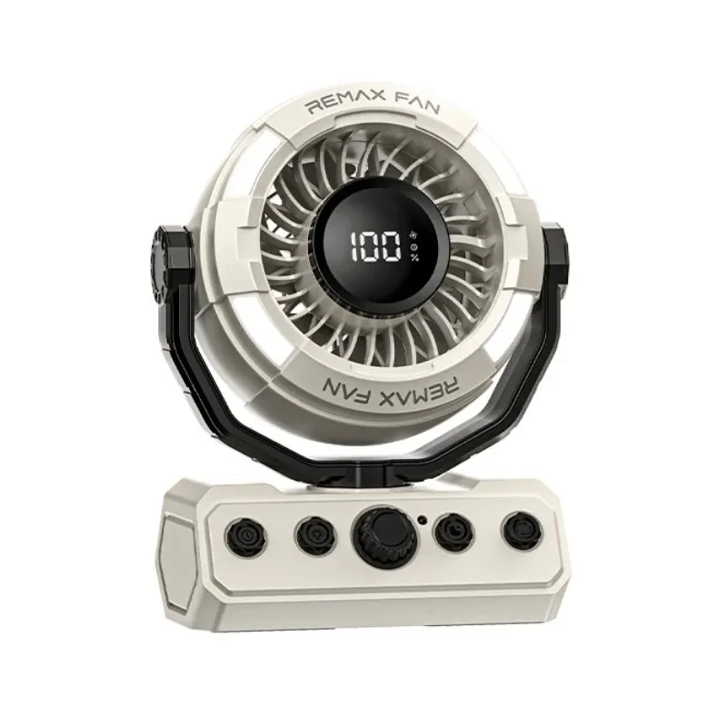 پنکه شارژی کمپینگ ریمکس مدل RS‑ZF09 ظرفیت 20000 میلی آمپر ساعت