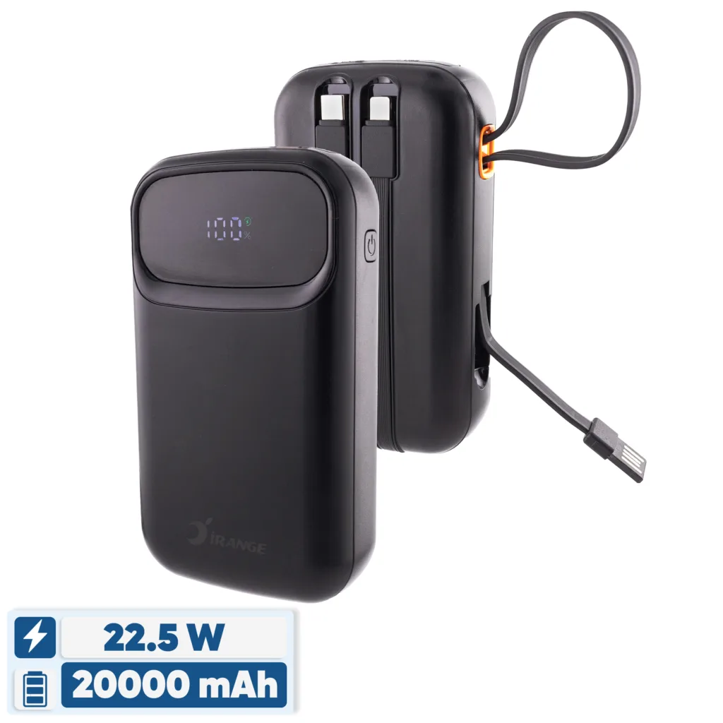 پاوربانک 22.5 وات آیرنج مدل IR- D251 ظرفیت 20000 میلی‌آمپرساعت
