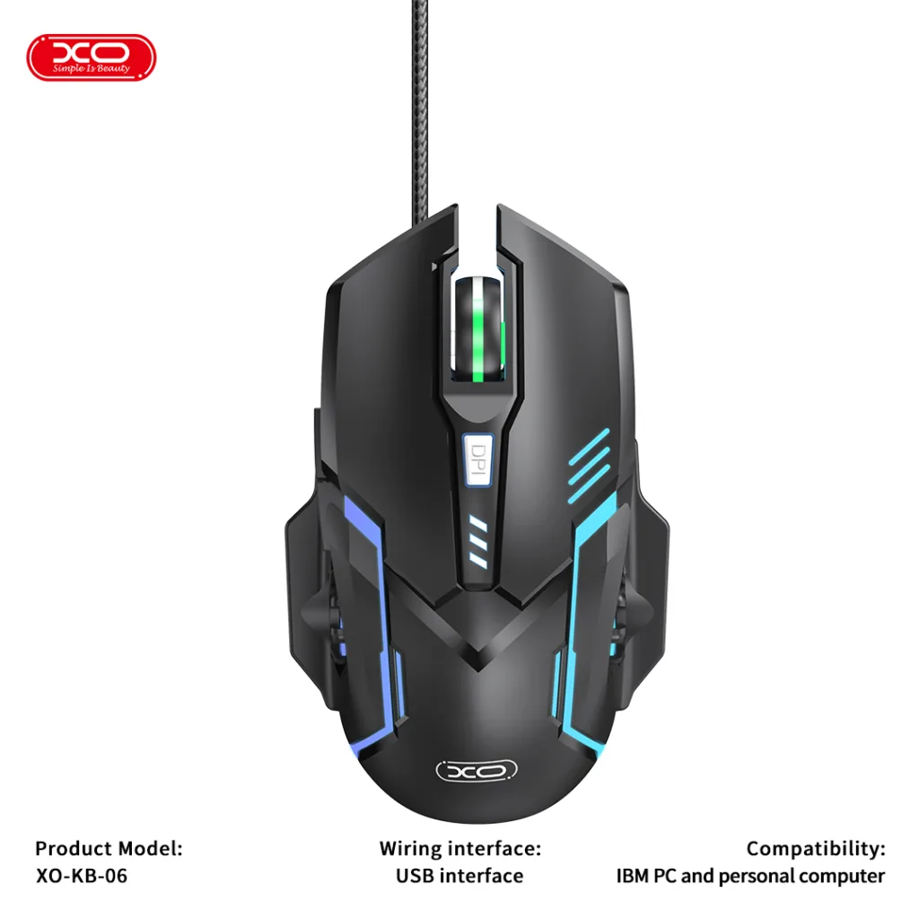 کیبورد و ماوس گیمینگ ایکس او مدل KB-06