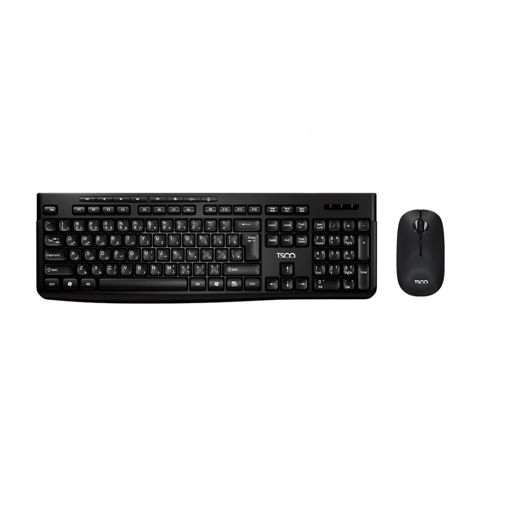 ماوس و کیبورد بی سیم تسکو مدل TKM 7027W