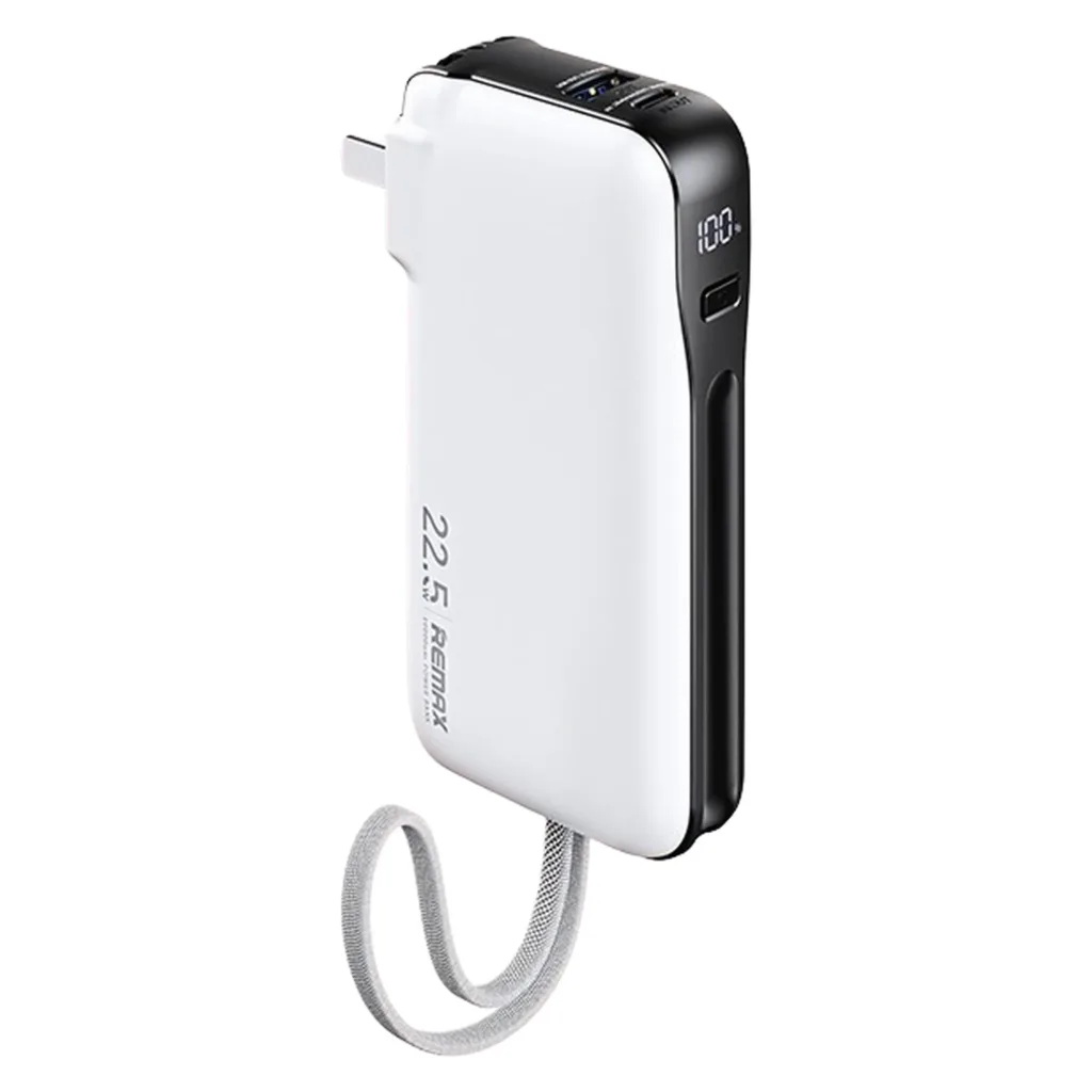 پاوربانک ریمکس مدل RPP-36-20W+22.5W-iPh Cabled ظرفیت 10000 میلی آمپرساعت