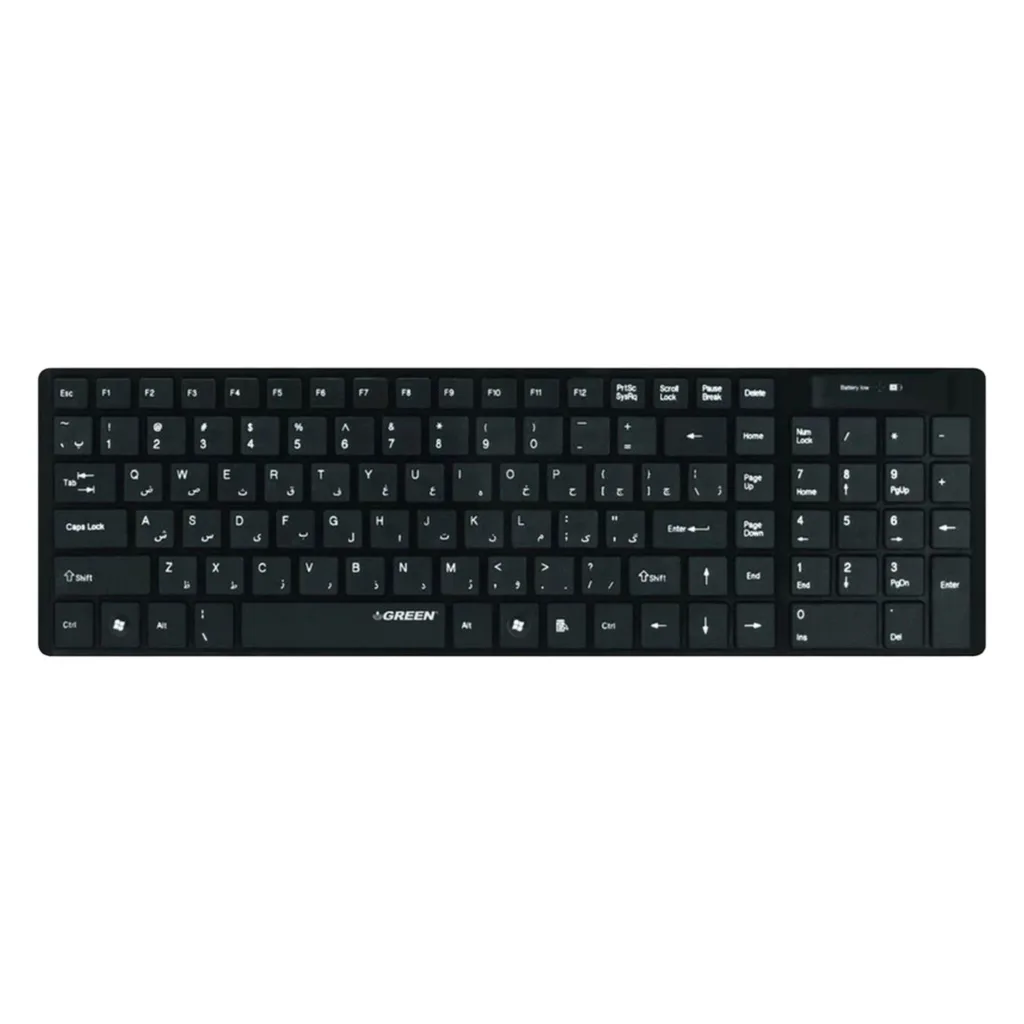 کیبورد بی سیم گرین مدل GK-101W با حروف فارسی