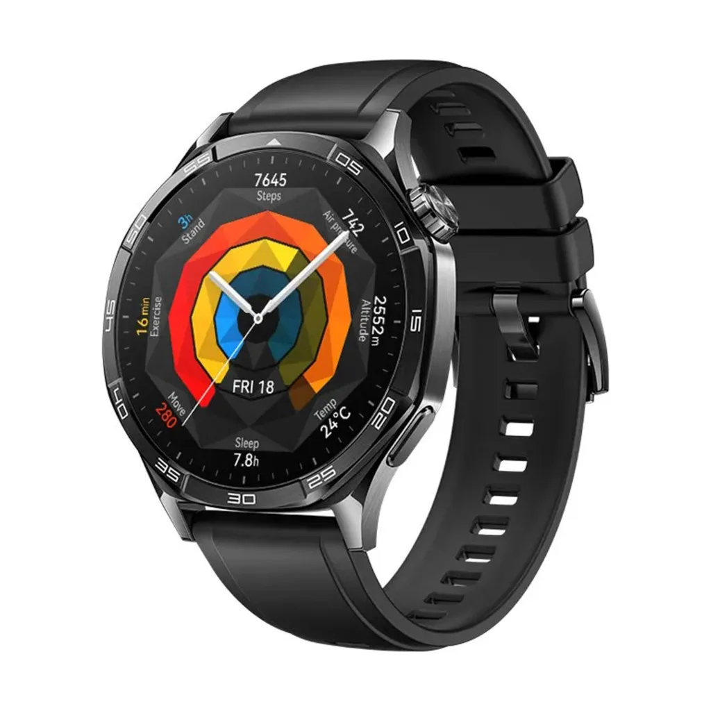 ساعت هوشمند 46 میلی متری هوآوی مدل WATCH GT 5 با بند لاستیکی