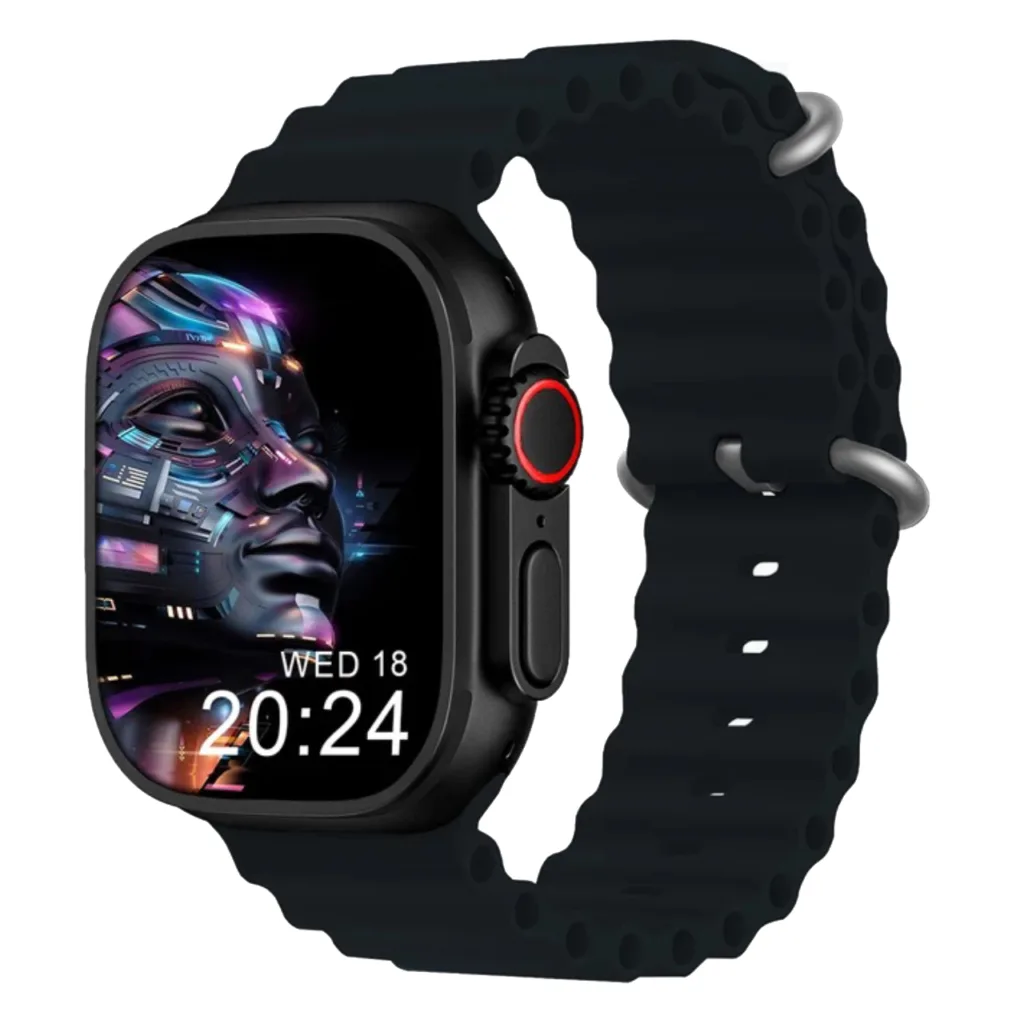 ساعت هوشمند 49 میلی متری میکروویر مدل W69-Watch Ultra بند سیلیکونی