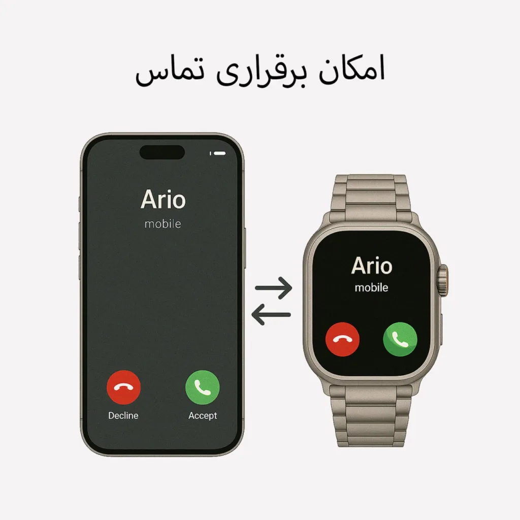 ساعت هوشمند آریو مدل WA49 Ultra به همراه هفت بند