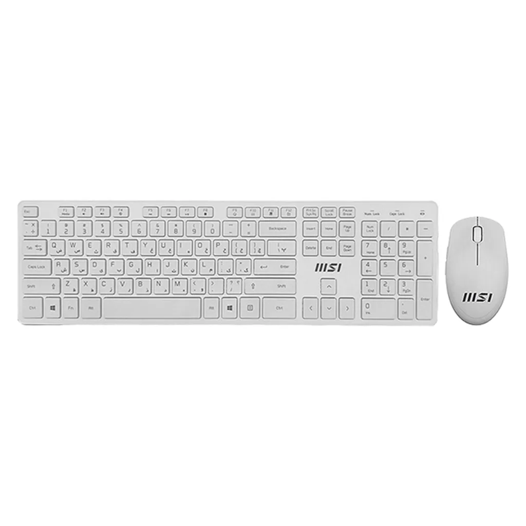 ماوس و کیبورد بی سیم ام اس آی مدل RF-1430w- FS + ma004w