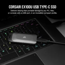 اس اس دی اکسترنال کورسیر مدل EX100U ظرفیت 2 ترابایت رابط USB 3.2 Gen2