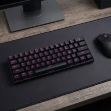 کیبورد گیمینگ ردراگون مدل K630 Dragonborn، مکانیکال سوییچ قرمز، Tenkeyless، نورپردازی RGB
