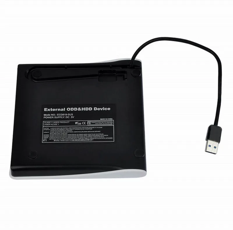 باکس تبدیل DVD رایتر USB3.0 اینترنال SATA به اکسترنال ونتولینک مدل 9.5mm