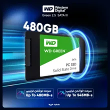 اس اس دی اینترنال SATA III وسترن دیجیتال مدل Green ظرفیت 480 گیگابایت
