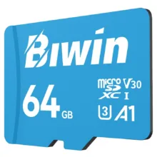 کارت حافظه microSDXC بیوین مدل MS100 کلاس 10 استاندارد UHS-I U3 V30 A1 سرعت 100MBps ظرفیت 64 گیگابایت