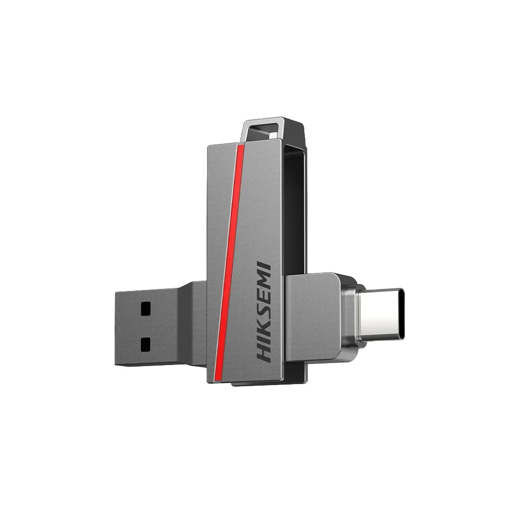 فلش مموری هایک سمی مدل DUAL SLIM E307C ظرفیت 128 گیگابایت با رابط USB 3.2