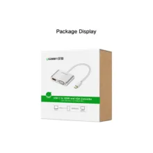 مبدل usb-C به VGA/HDMI یوگرین مدل CM162-50505