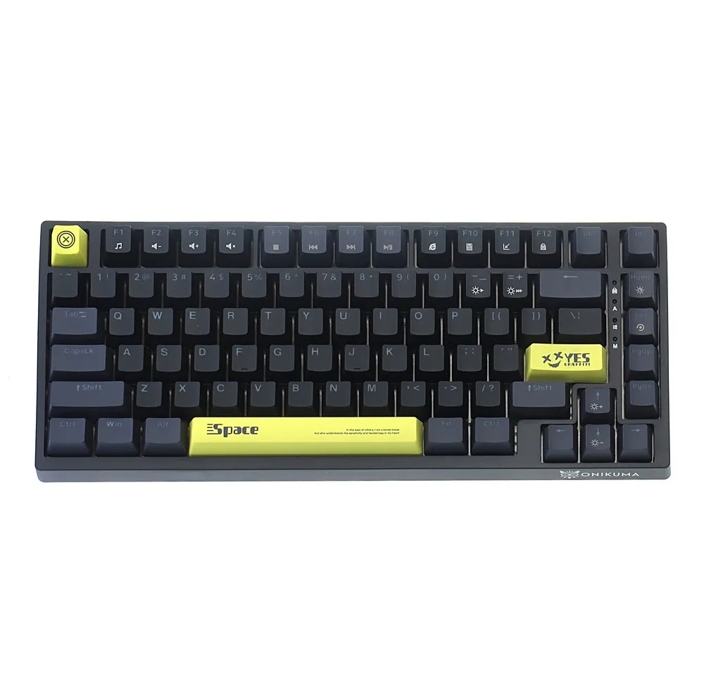 کیبورد گیمینگ اونیکوما مدل G52، مکانیکال سوییچ قهوه ای، Tenkeyless، نورپردازی RGB