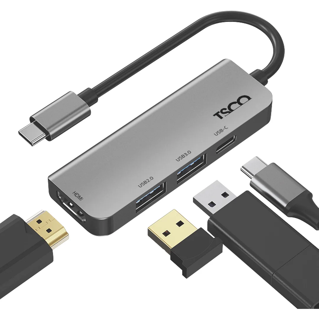 هاب USB تسکو چهار پورت تایپ سی مدل THU 1152