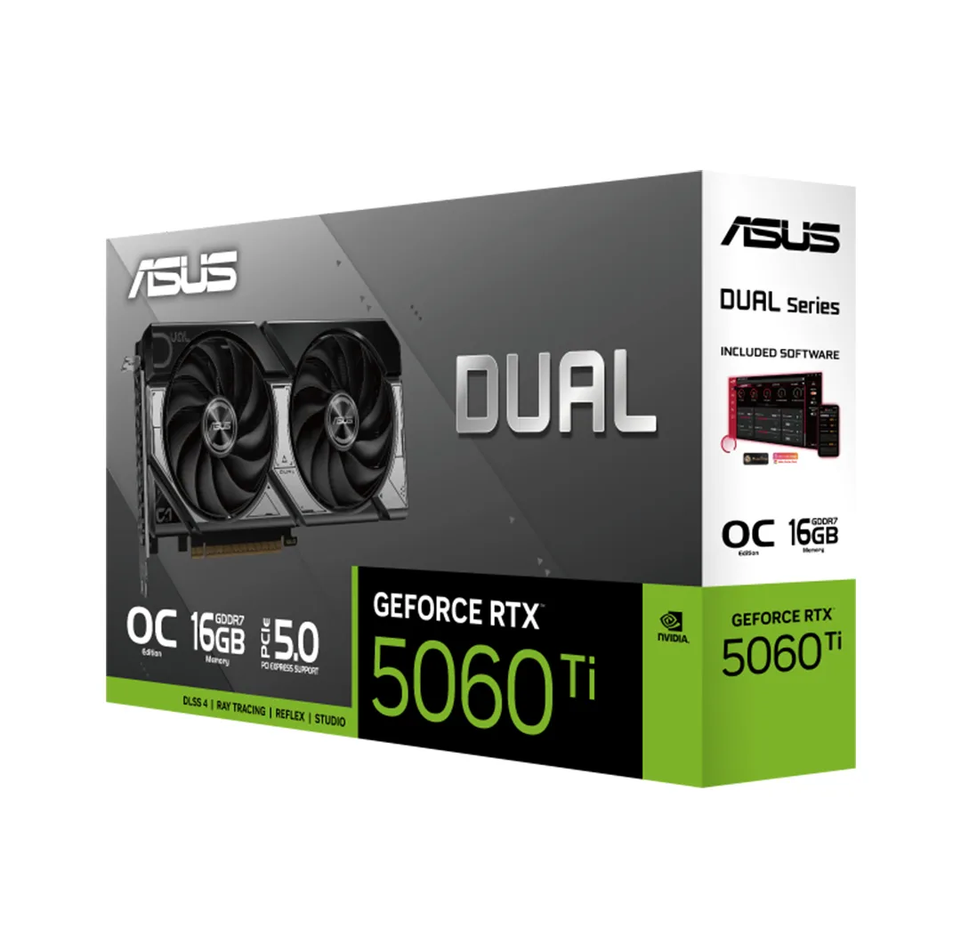 کارت گرافیک مبتنی بر NVIDIA ایسوس مدل Dual GeForce RTX 5060 Ti 16GB GDDR7 OC Edition