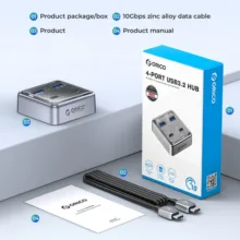 هاب USB3.2 چهار پورت اوریکو مدل XHJ4C-G2