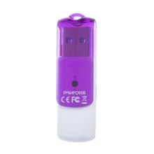 فلش مموری 64 گیگابایت فیلیپس مدل Vivid با رابط USB دو، مقاوم در برابر ضربه و گردوغبار، دارای درپوش چرخشی و شیار اتصال بند