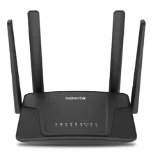 مودم روتر 4G خانگی نتربیت مدل NWR-M920v2 با پشتیبانی سیم‌کارت LTE/3G، استاندارد IEEE 802.11b/g/n، چهار آنتن 5 دسی‌بل، فایروال SPI و NAT، اتصال همزمان بیش از 10 کاربر