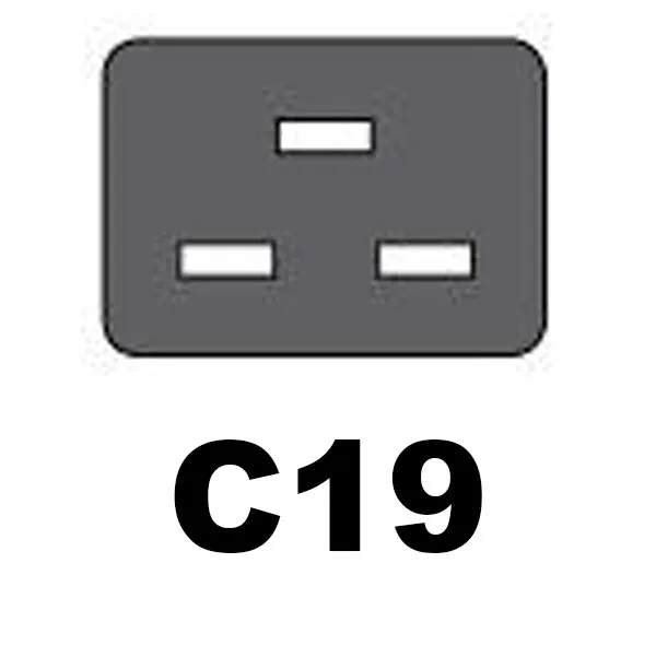کابل برق 3 پین سرور منبع تغذیه بافو مدل EU-C19 3Cx1.5MM طول 2 متر