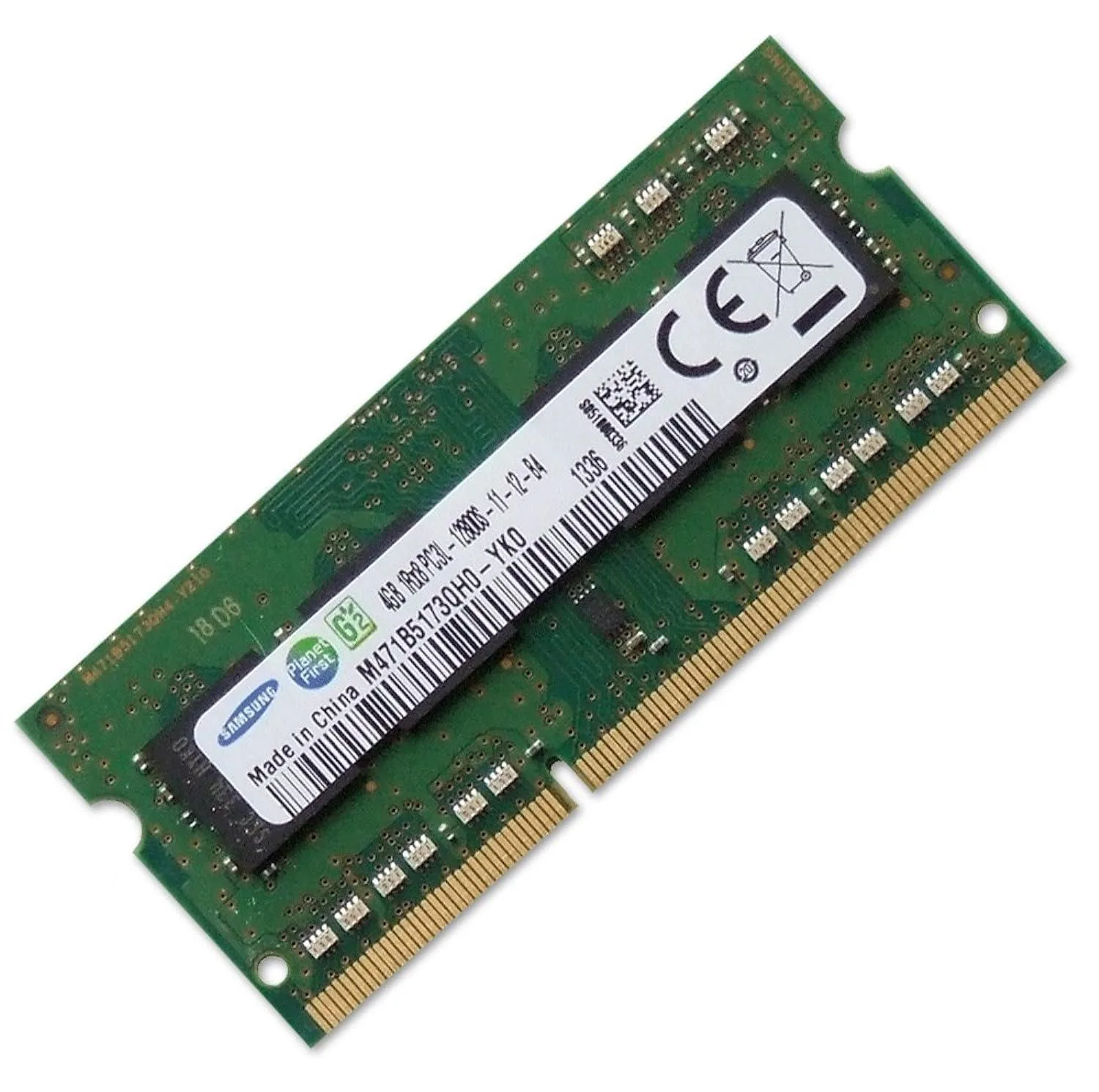 رم لپ‌تاپ DDR3L تک کاناله 4 گیگابایت سامسونگ مدل 12800S با تایمینگ 1600 و ماژول SO-DIMM